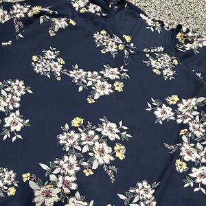 Maurices Navy Floral Top